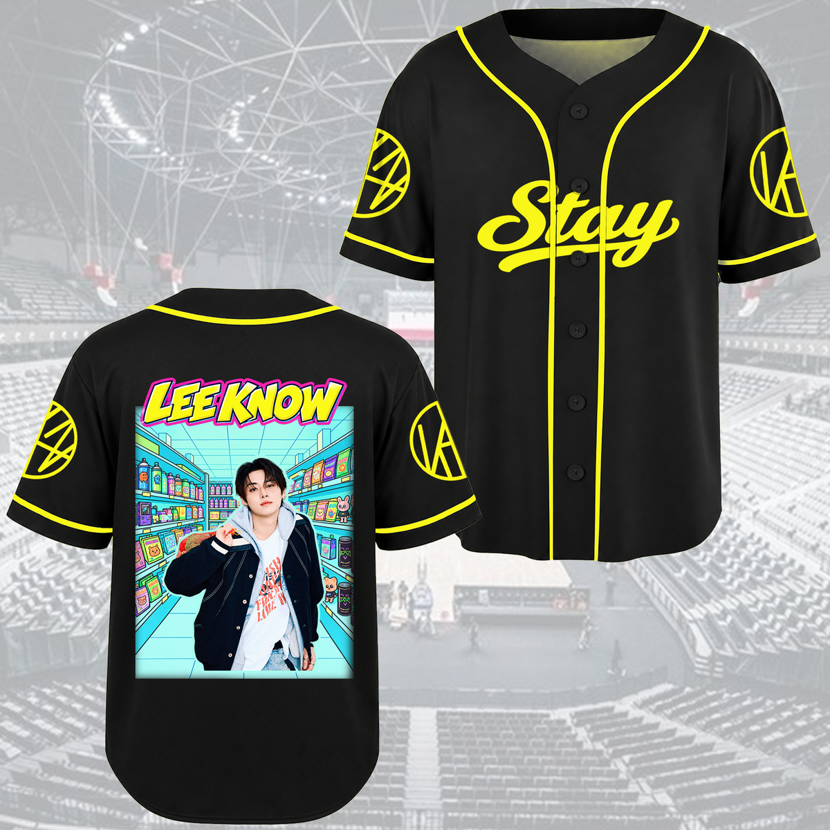 Stray Kids Run It World Tour Baseball-Trikot Edgy Streetwear Geschenk für Fans
