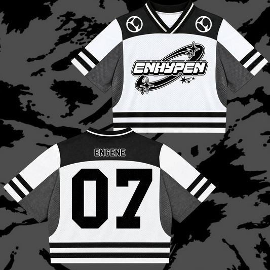 Chic ENHYPEN Come Back Sporty Mixed Mesh Jersey Gift For Engene