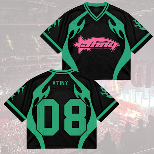Electric BAD Bad Tinys Club All Members Cyber Grunge Mixed Mesh Jersey For Atiny