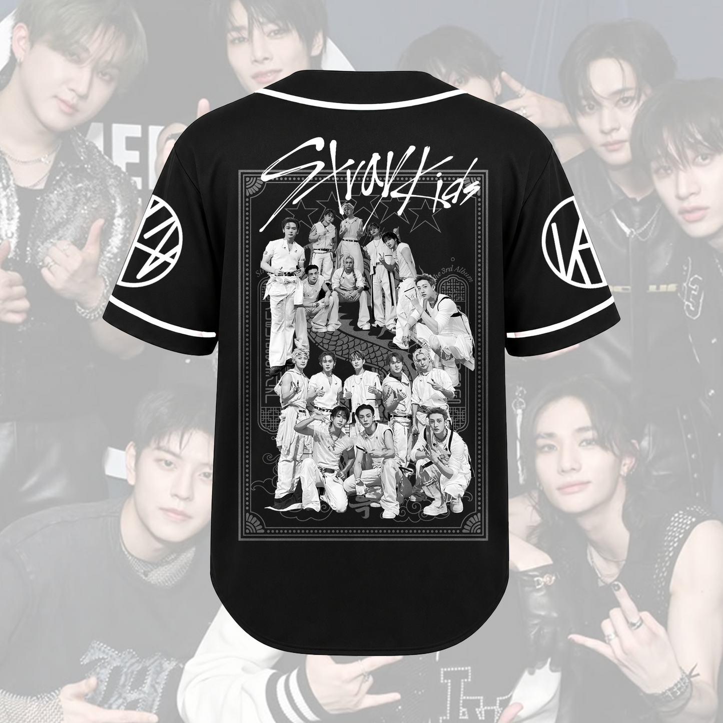 Stray Kids Vintage Baseball Jersey Run It Merch Fan STAY Gift
