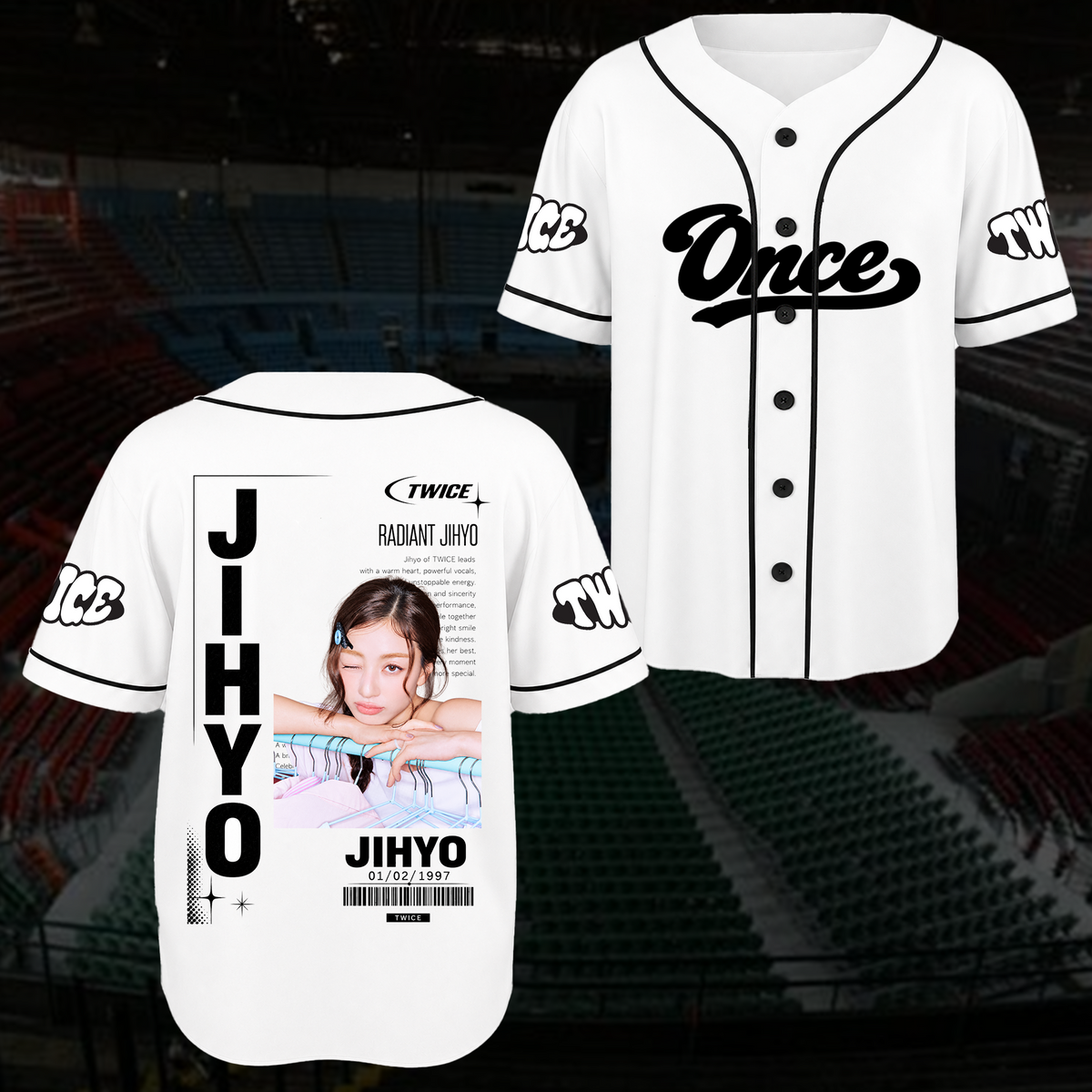 Electric Spotlight T.W.I.C.E. Club Spotless Sporty Baseball Jersey For Once