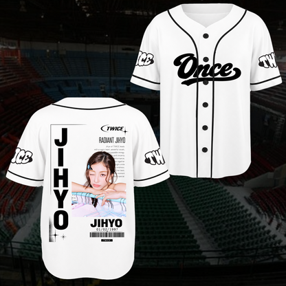 Electric Spotlight T.W.I.C.E. Club Spotless Sporty Baseball Jersey For Once