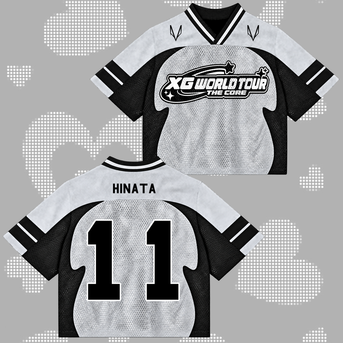 Fierce XG The Core World Tour Mixed-Mesh-Trikot cooles Geschenk für Fans