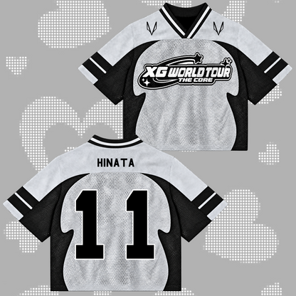 Fierce XG The Core World Tour Mixed-Mesh-Trikot cooles Geschenk für Fans