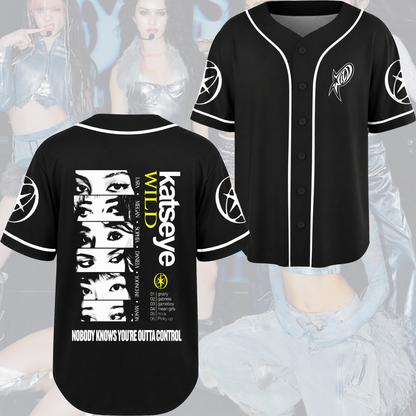 Outta Control KATSEYE Wild Album Baseball Jersey Gift For Fans