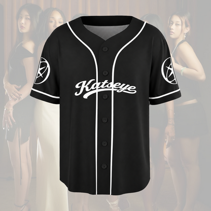 KATSEYE Bold Graphic Baseball Jersey  Seduction The Wild World Tour Merch Gift For Fans