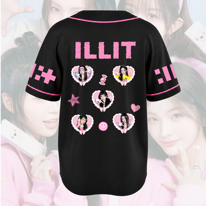 Pink Love Illit It Me Album Baseball Jersey Gifts For Fans