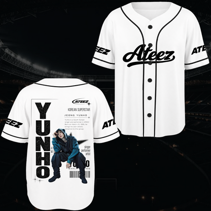 Ateez Golden Hour Teil 5 Albumkonzept Konzert Baseballtrikot Fan-Edition