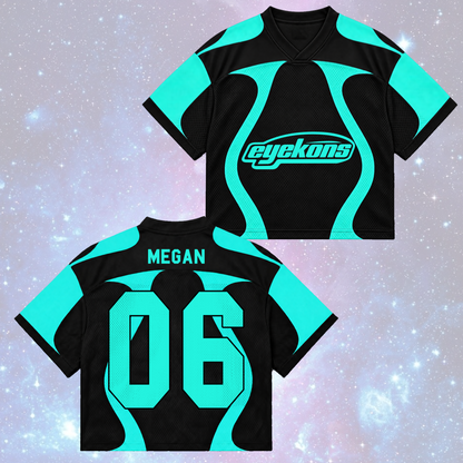 KATSEYE Wild Tour Sporty Purple Mixed Mesh Jersey für EYEKONS
