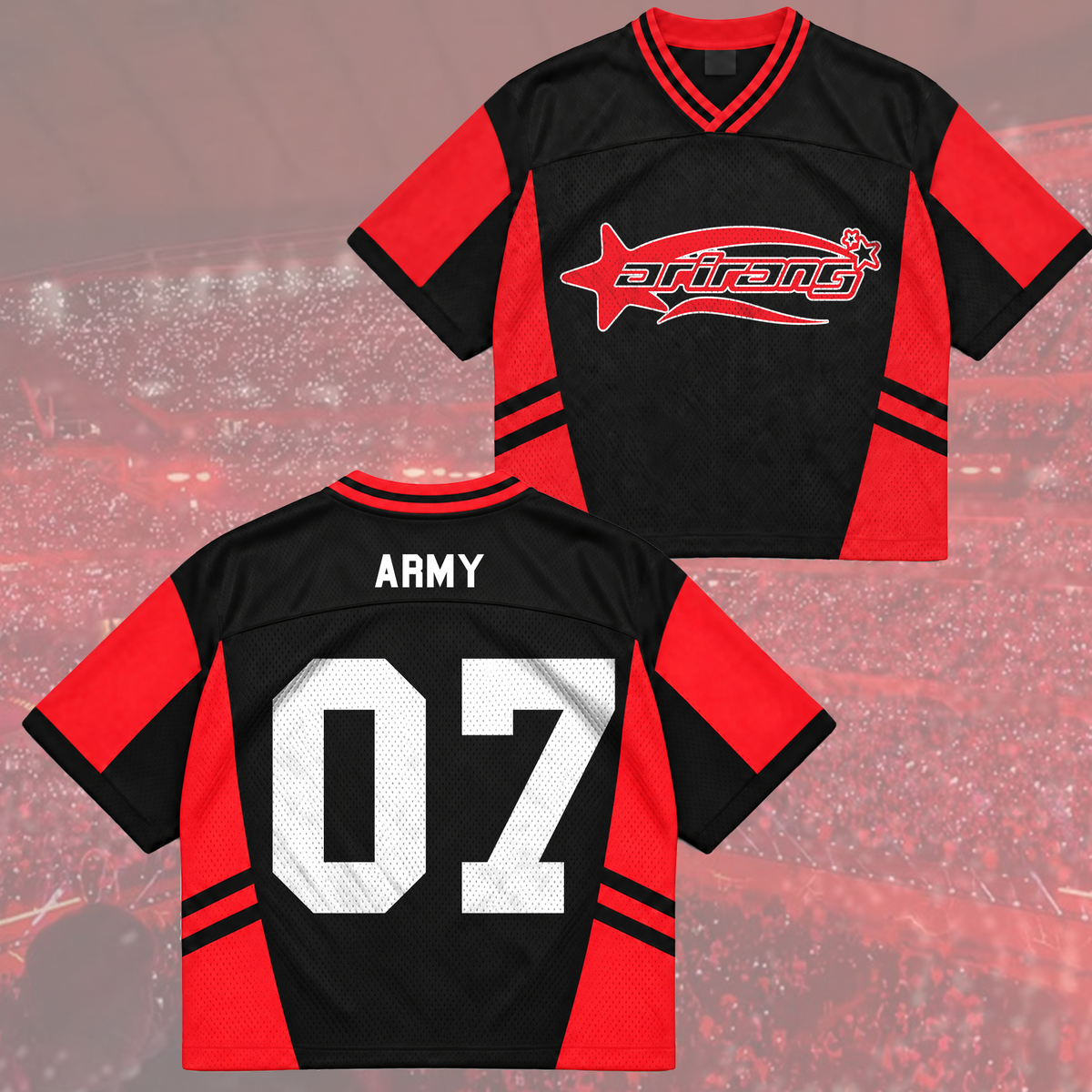 Rose of Sharon Bangtan Boys Arirang Welttournee BTS Mesh-Trikot-Mix Geschenk für Army