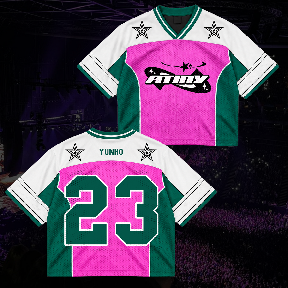 Epic BAD Tinys Club All Members Cyber Grunge Mixed Mesh Jersey For Atiny