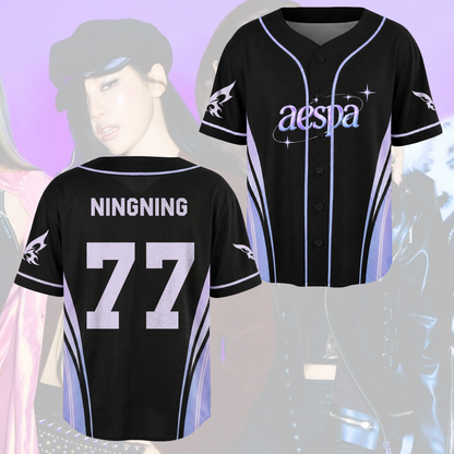 Ethereal Aespa Synk Complexity Tour Baseball Jersey Gift For Fans