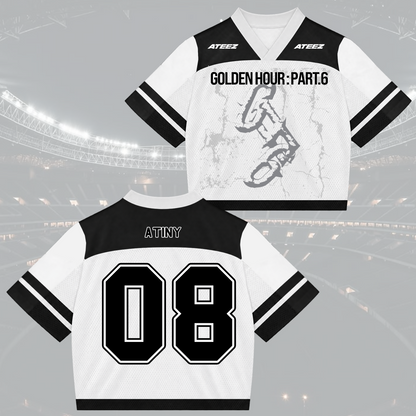 Dramatic Golden Hour Part 6 ATEEZ Mixed Mesh Jersey For Atiny