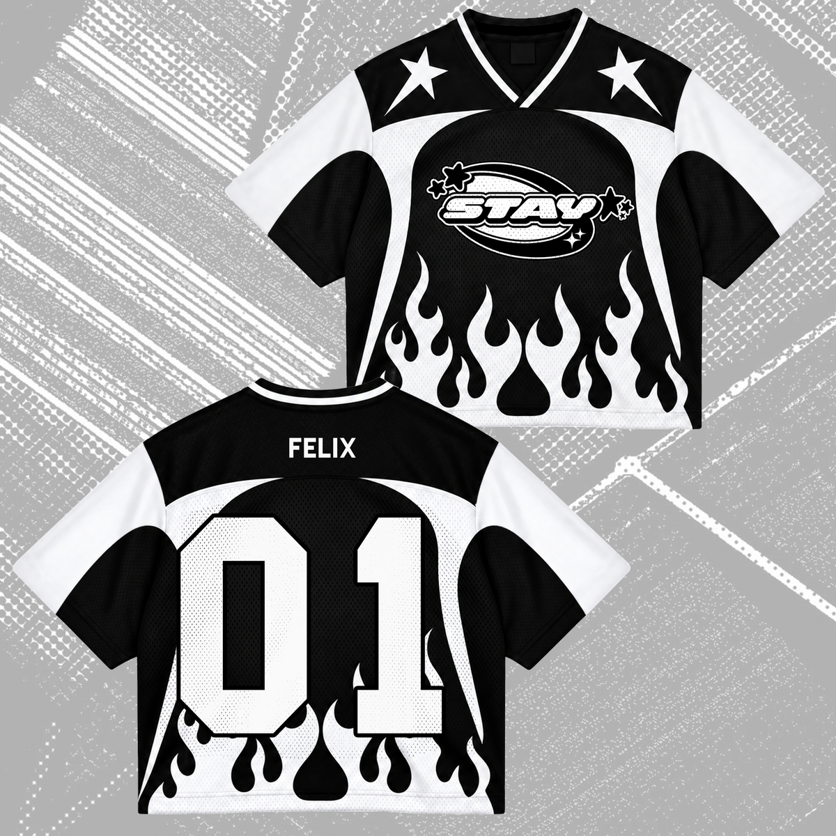 Epic This And That Stay Club All Members Heavy Metal Mixed Mesh Jersey For Stay