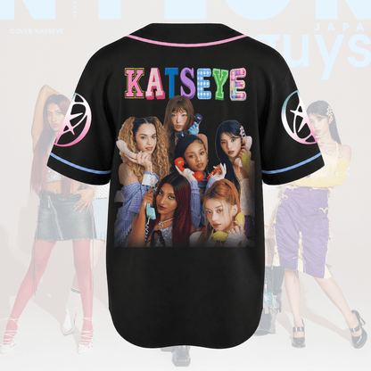 United Paths Katseye Tour OT6 Forever Baseball Jersey Fan Edition