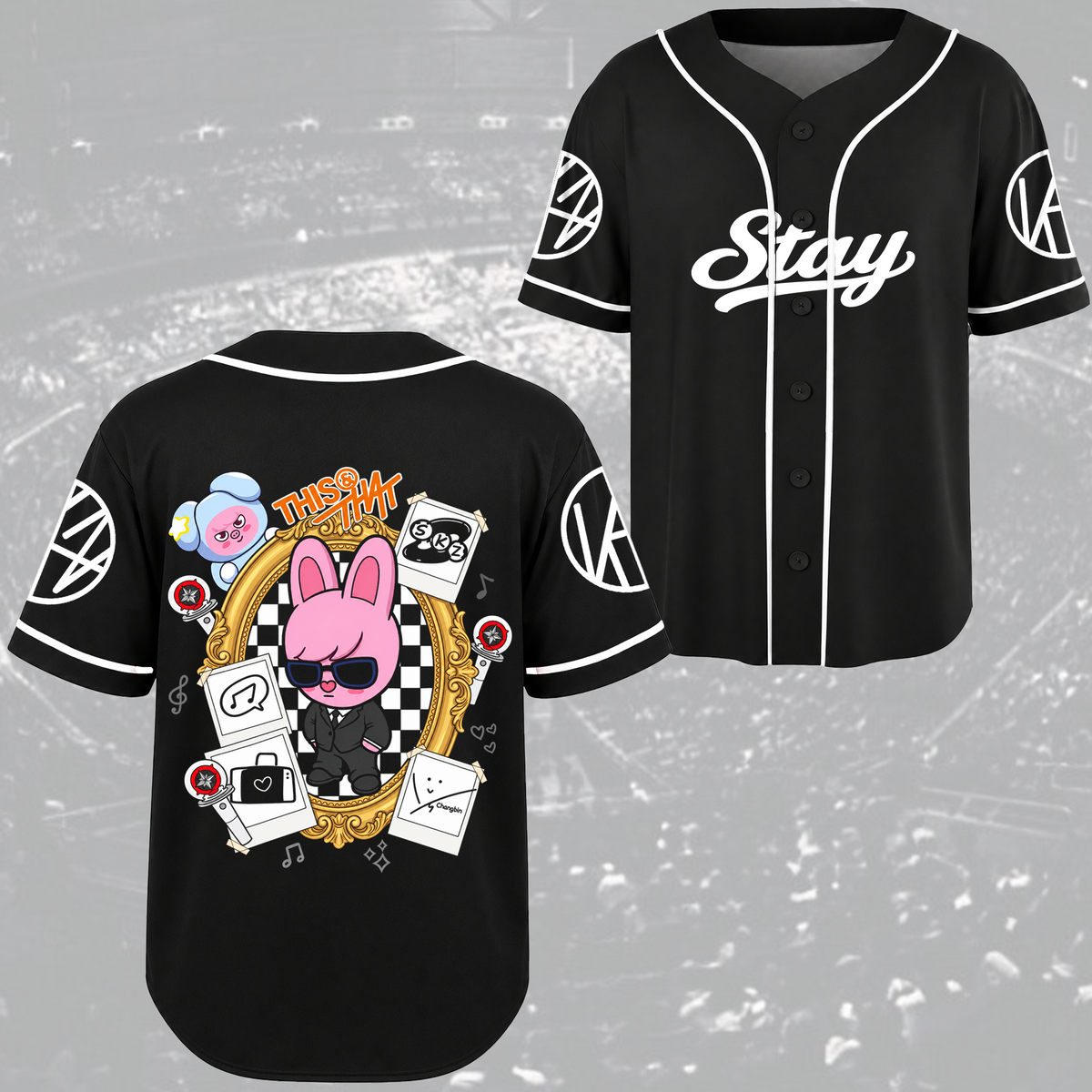Adorable This & That Stray Kids Club Skzoo Streetwear Baseball Jersey For Stay