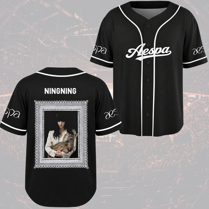 Aespa Visual Baseballtrikot 2026 Tour Konzert Outfit Fan-Merch