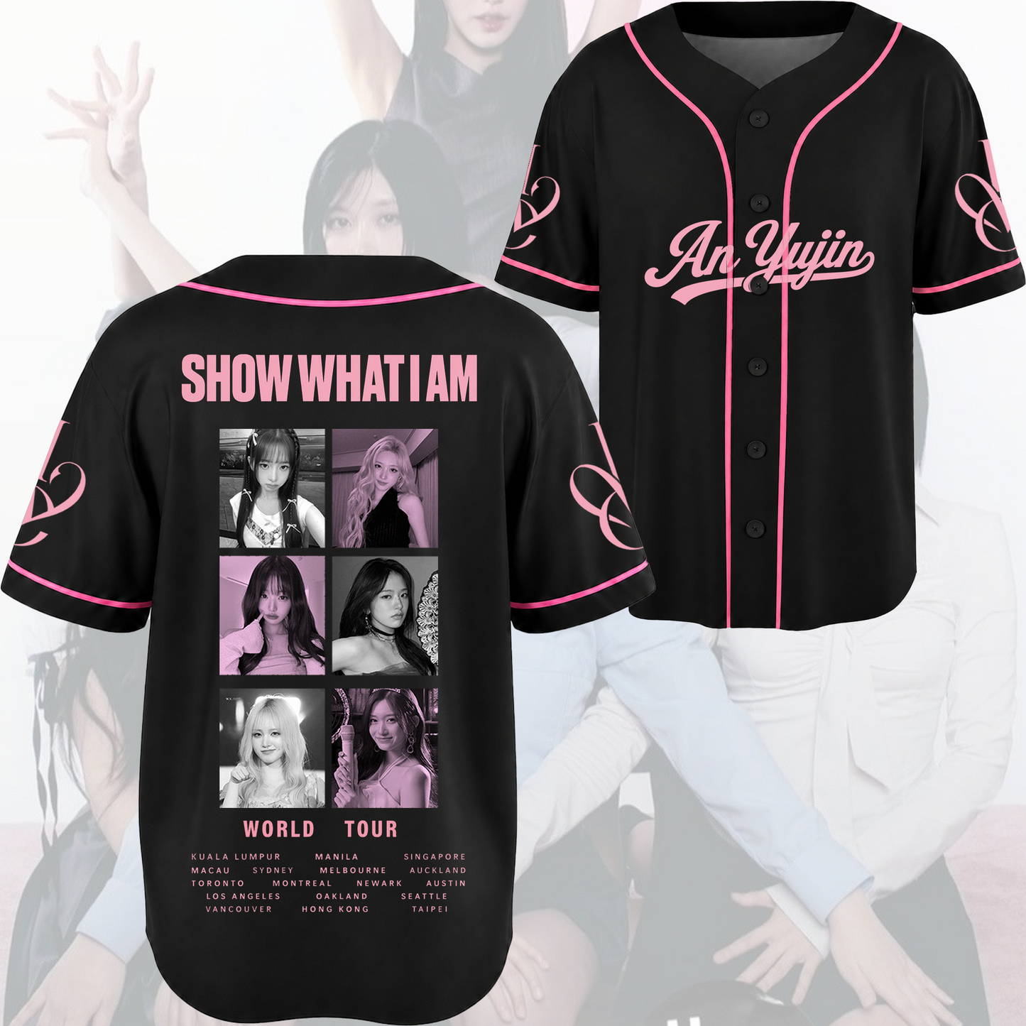 Amour Lady Ive Show What I AM  World Tour Baseball Jersey Fan Editon