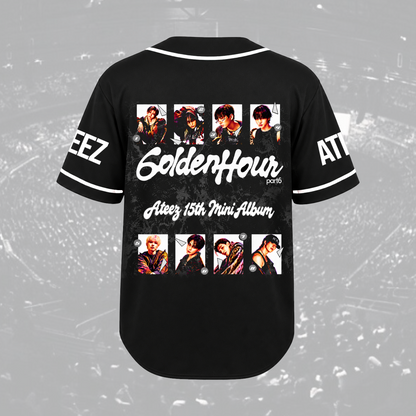 Epic Golden Hour Part 6 ATEEZ 15th Mini Album Baseball Jersey For Atiny