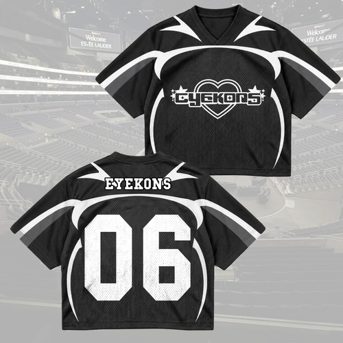 KATSEYE Wild Tour Sporty Purple Mixed Mesh Jersey für EYEKONS