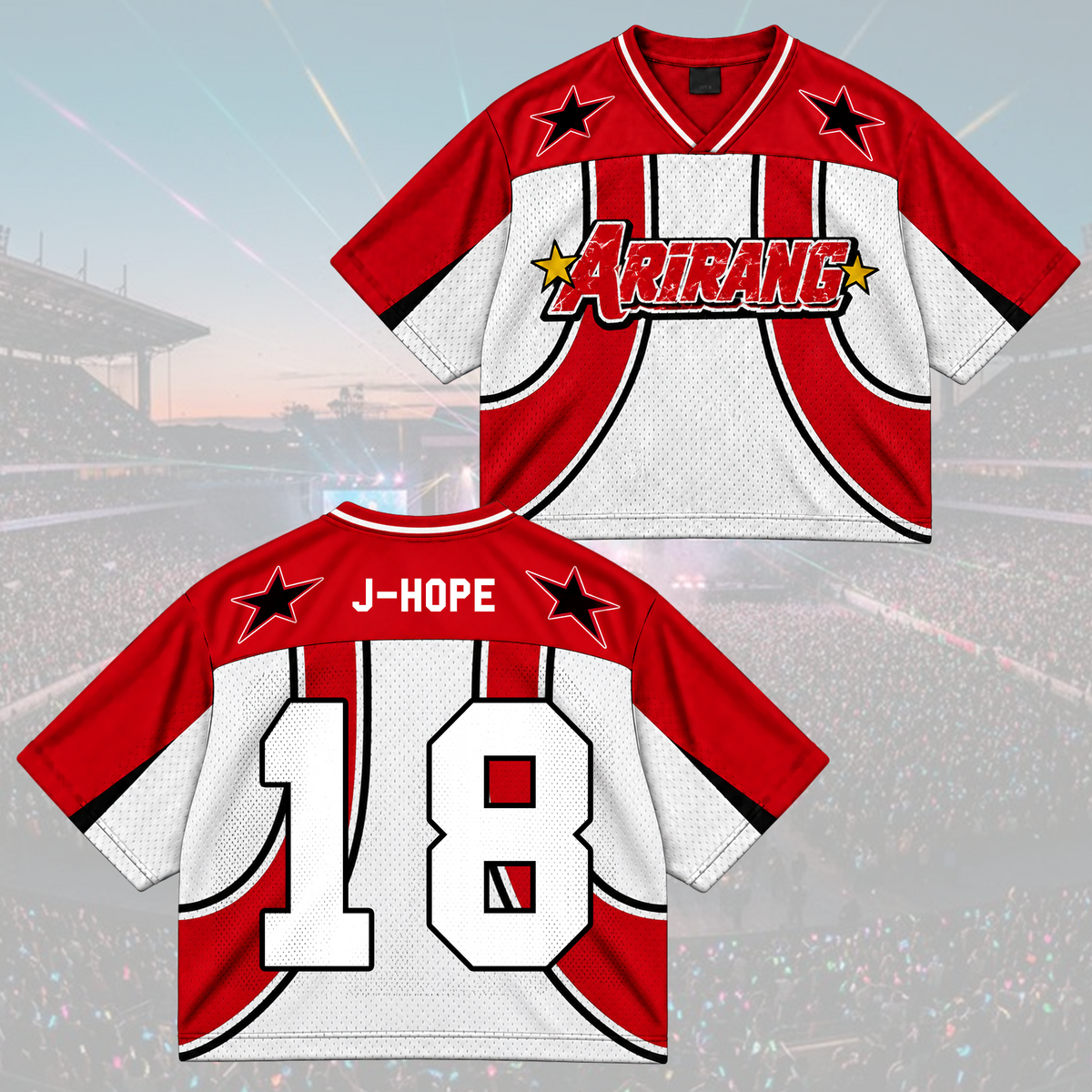 Arirang Army Club All Members Retro Americana Mixed Mesh Jersey For Fans