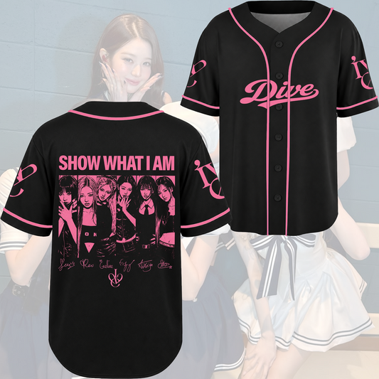 Retro IVE Show What I Am Concert Jersey Vintage Music Style Fan Edition