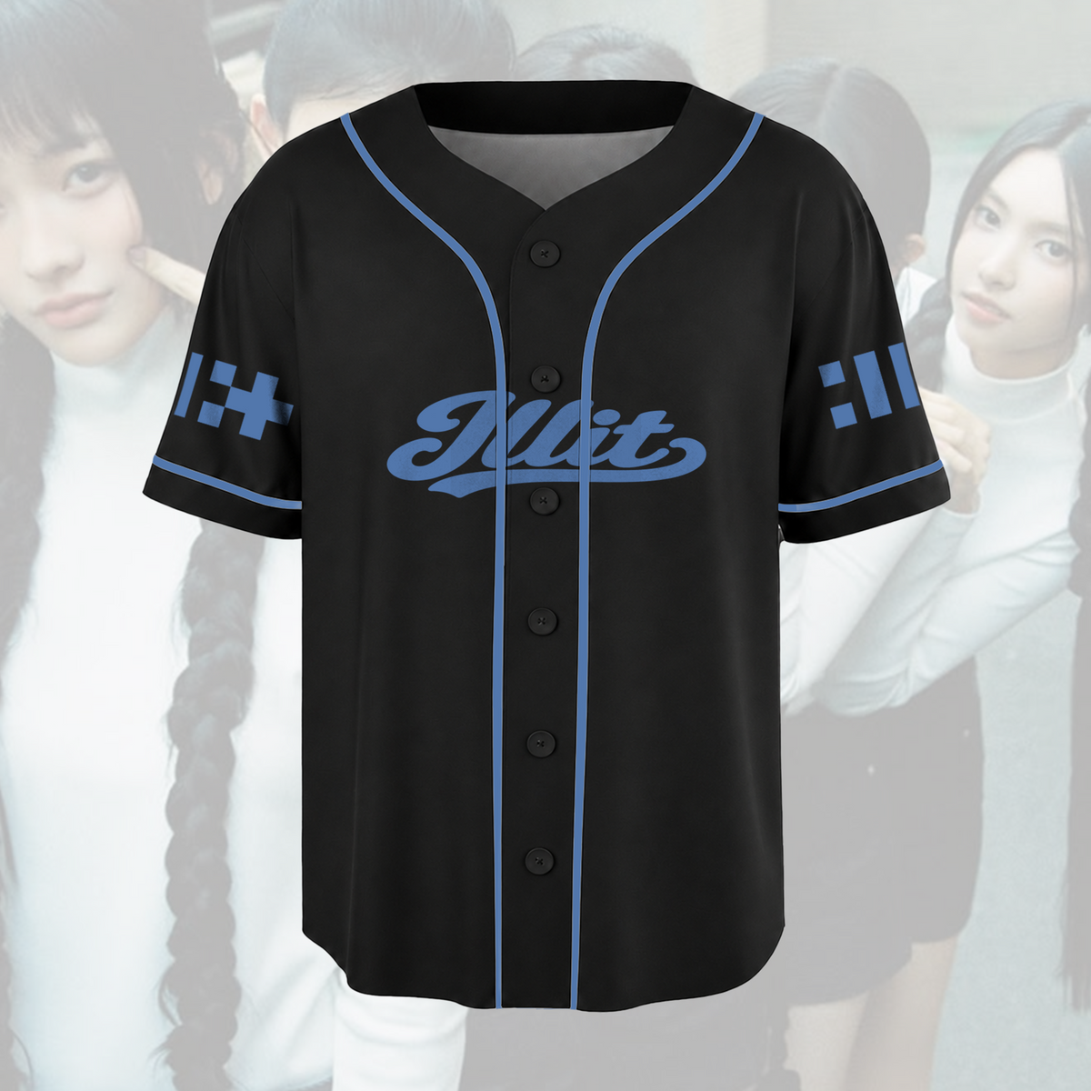 ILLIT I Got Your Back Baseball-Trikot Signatur Retro Merch Geschenk für Fans