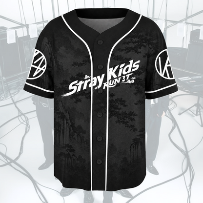 Electrifying Stray kids Run It World Tour Baseball Jersey Gift For Fans