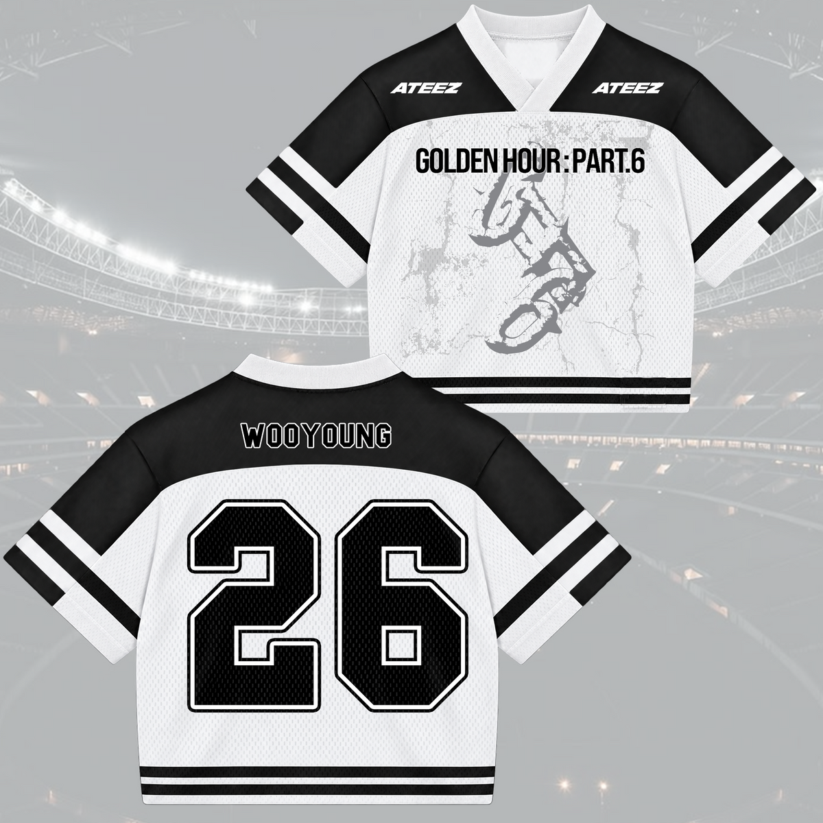 Epic Golden Hour Part 6 ATEEZ Mixed Mesh Jersey Jersey For Atiny