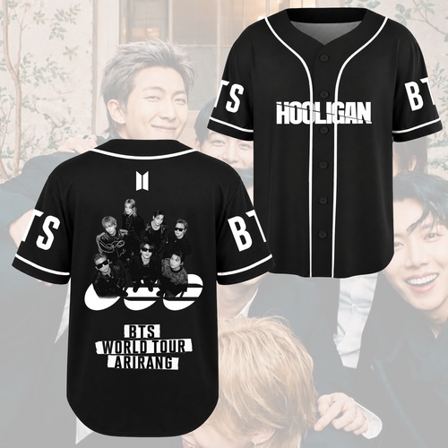 BTS Hooligan Baseball Jersey  This Moment Arirang Streetwear Gift For Fans