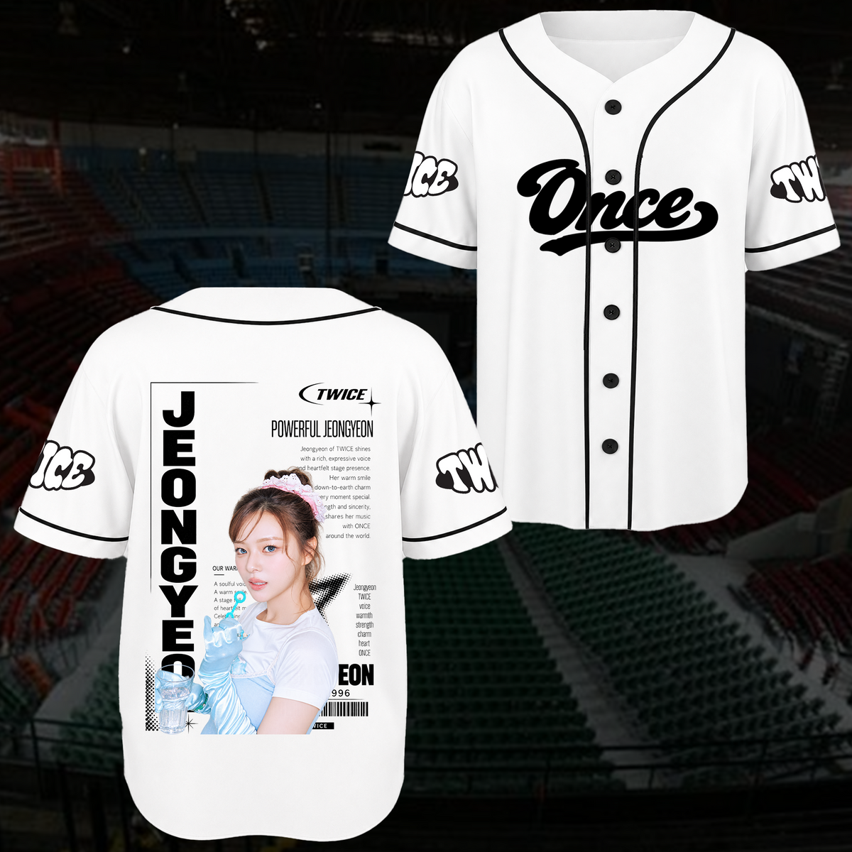 Electric Spotlight T.W.I.C.E. Club Spotless Sporty Baseball Jersey For Once