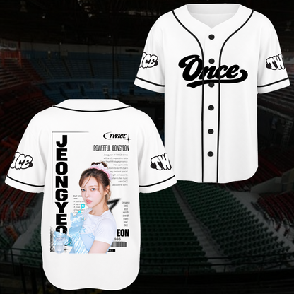 Electric Spotlight T.W.I.C.E. Club Spotless Sporty Baseball Jersey For Once