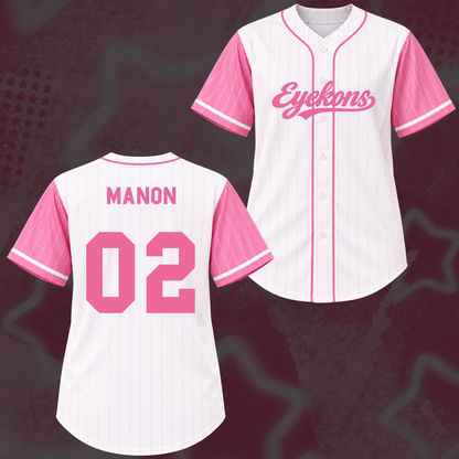 Holografisches Katseye The Wildworld Tour Baseball-Trikot von Eyekon Gifts