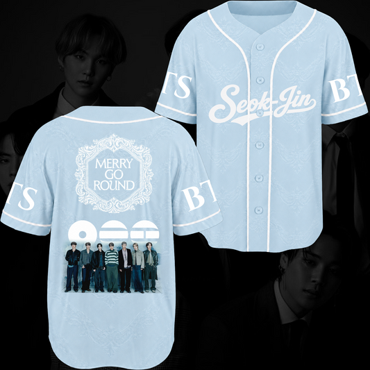 Merry Go Around BTS 2026 Arirang Baseball Jersey Gift For Fans