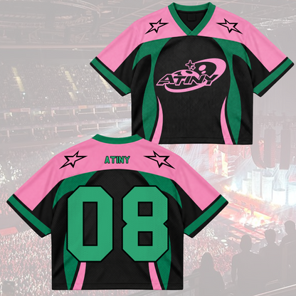 Powerful Ice On Fire Tinys Club All Members Cyber Grunge Mixed Mesh Jersey For Atiny