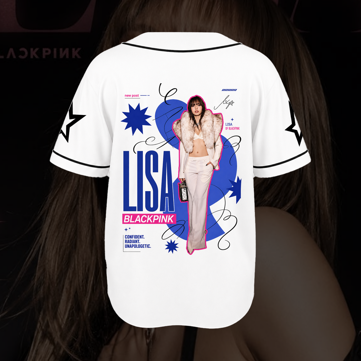 Lisa Confident Radiant Unapologetic Jersey Blackpink Fan Shirt