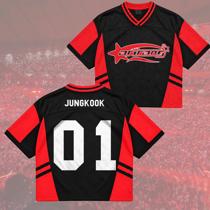Rose of Sharon Bangtan Boys Arirang Welttournee BTS Mesh-Trikot-Mix Geschenk für Army