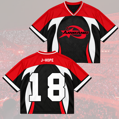 Vivid Arirang Army Club All Members Cyber Grunge Mixed Mesh Jersey For Fans