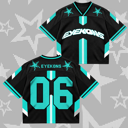 Vivid Animal Eyekons Club All Members Cyber Grunge Mixed Mesh Jersey For Eyekons