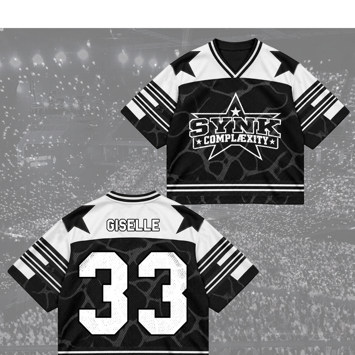 Electric Synk Complexity Space Club All Members Retro Streetwear Mixed Mesh Jersey For MYs