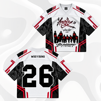 ATEEZ 8th Anniversary Mixed Mesh Jersey Golden Hour ATINY Fans Merch