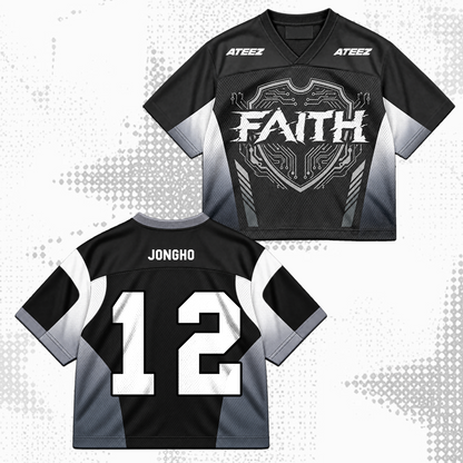 ATEEZ Golden Hour Part 6 Cyberpunk Faith Mixed Mesh Jersey Gift For Fans