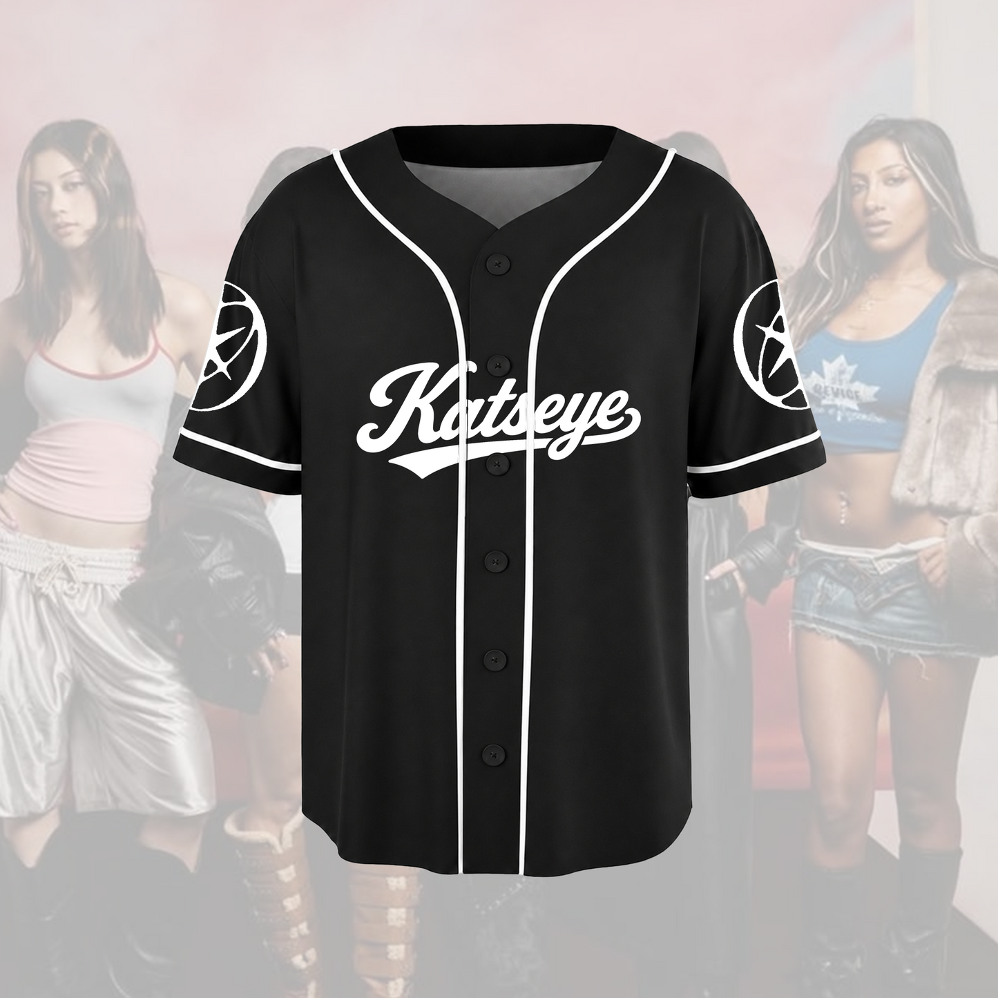 Untamed KATSEYE WILD Album Baseball Jersey Black Kpop Merch Gift For Fans