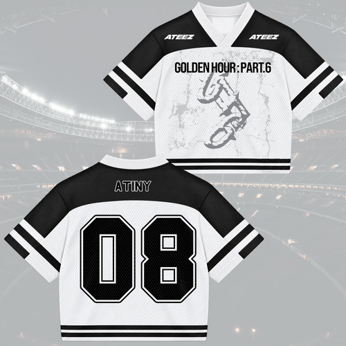 Epic Golden Hour Part 6 ATEEZ Mixed Mesh Jersey Jersey For Atiny