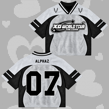 Fierce XG The Core World Tour Mixed-Mesh-Trikot cooles Geschenk für Fans