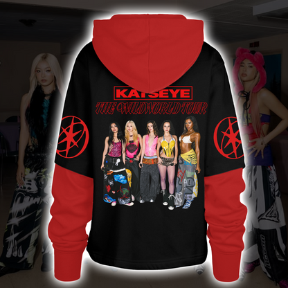 KATSEYE The Wildworld Tour Pop Punk Grunge Shortstop Hoodie Gift For Fans