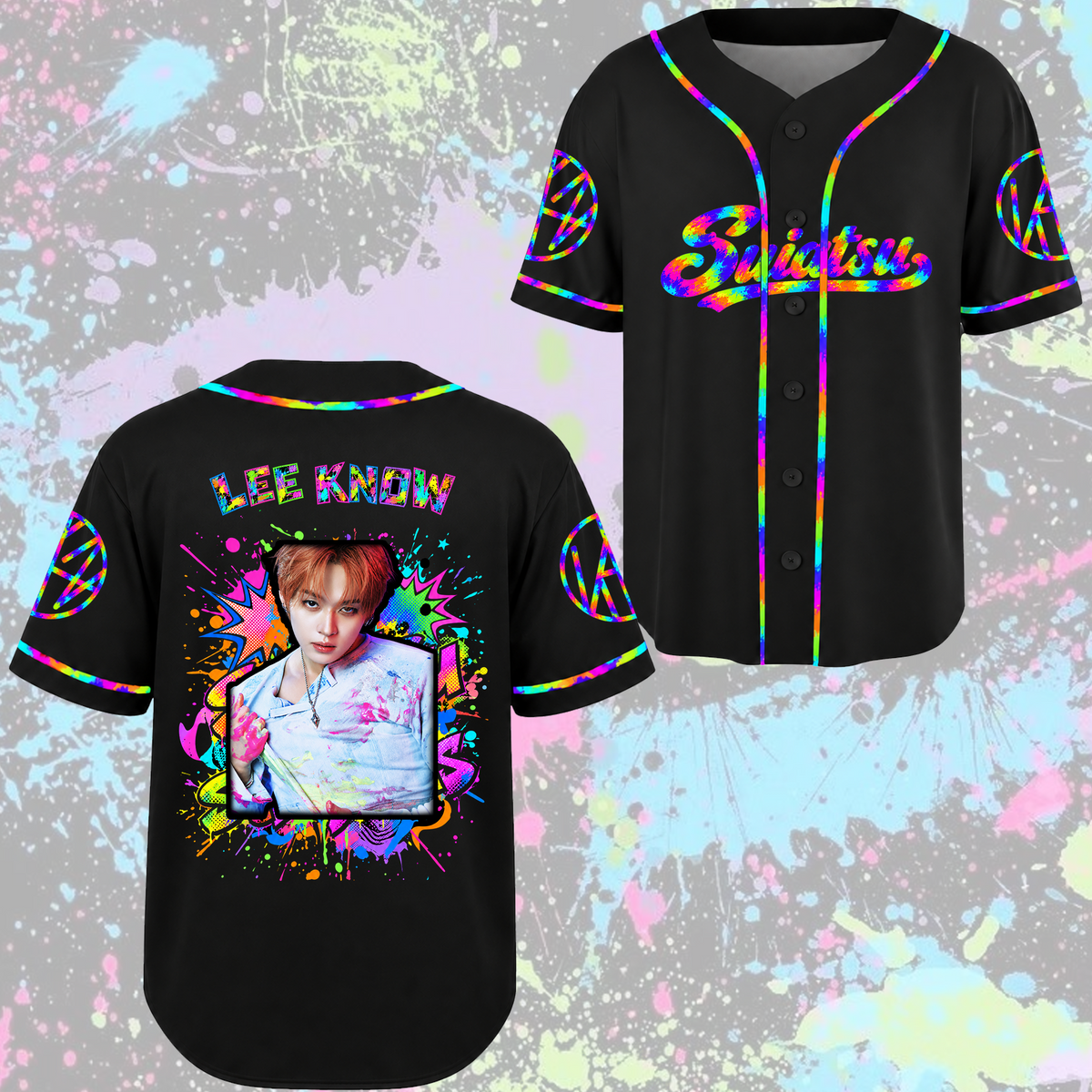 Stray Kids Run It World Tour Baseball-Trikot Edgy Streetwear Geschenk für Fans