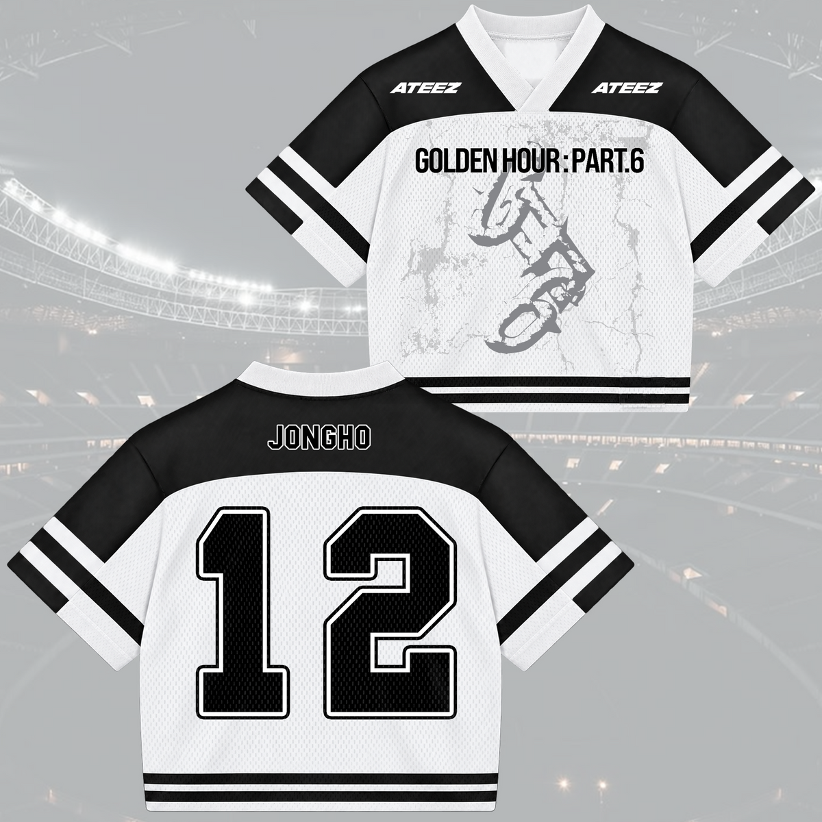 Epic Golden Hour Part 6 ATEEZ Mixed Mesh Jersey Jersey For Atiny