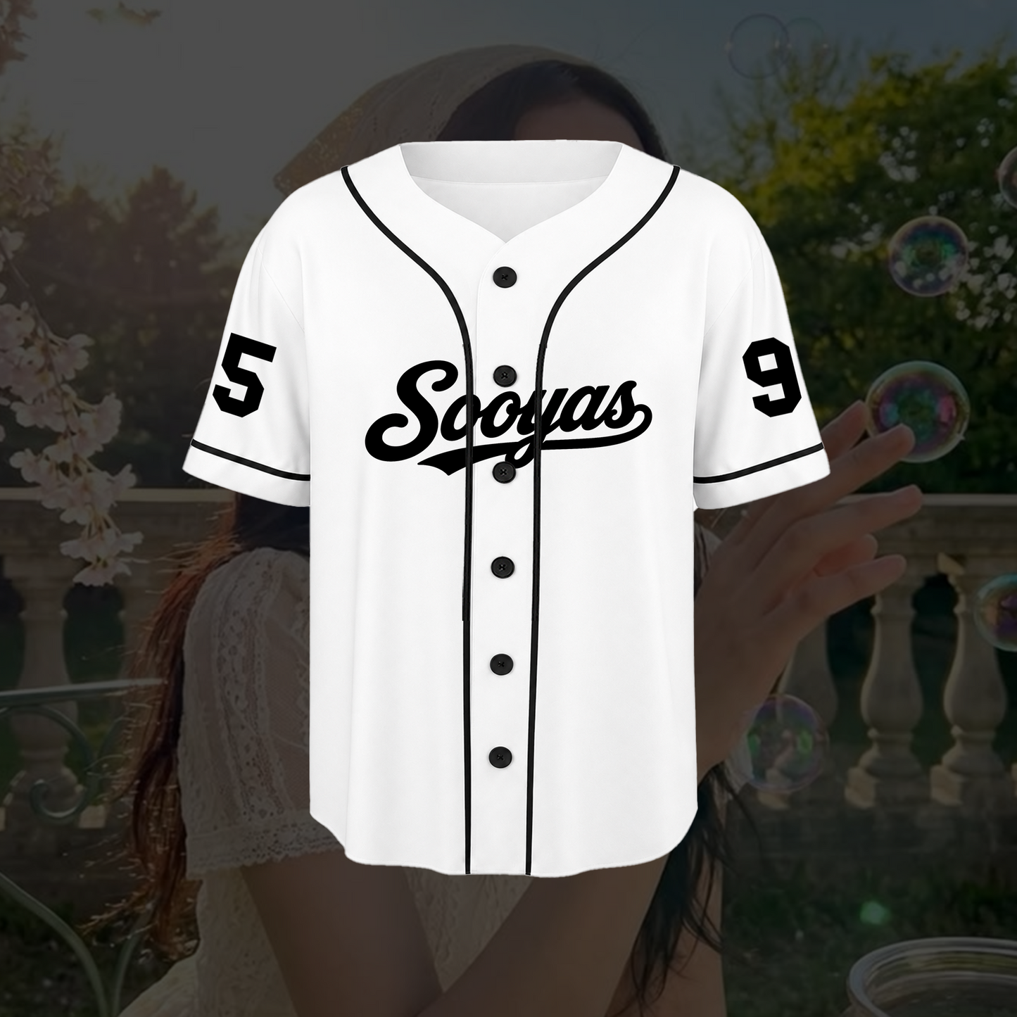 Alluring Jisoo Comeback New Album White Baseball Jersey BLACKPINK Gift for Fan