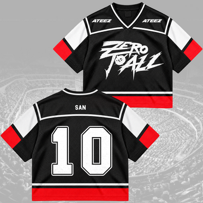 Electric ATEEZ Zero To All World Tour Mix Mesh Jersey For Atiny